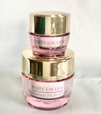 ESTÉE LAUDER RESILIENCE MULTI-EFFECT FACE &EYE CREME  DUO 15ml & 5ml NIB