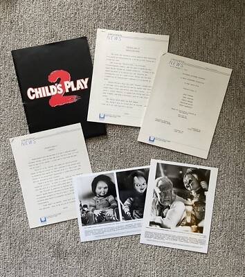 Child's Play 2 Movie Production Notes & Press Photos Halloween Horror 1990  