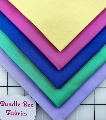 SPRING COUTURE SOLIDS~MICHAEL MILLER Fat Quarter bundle of (5) New  100% Cotton