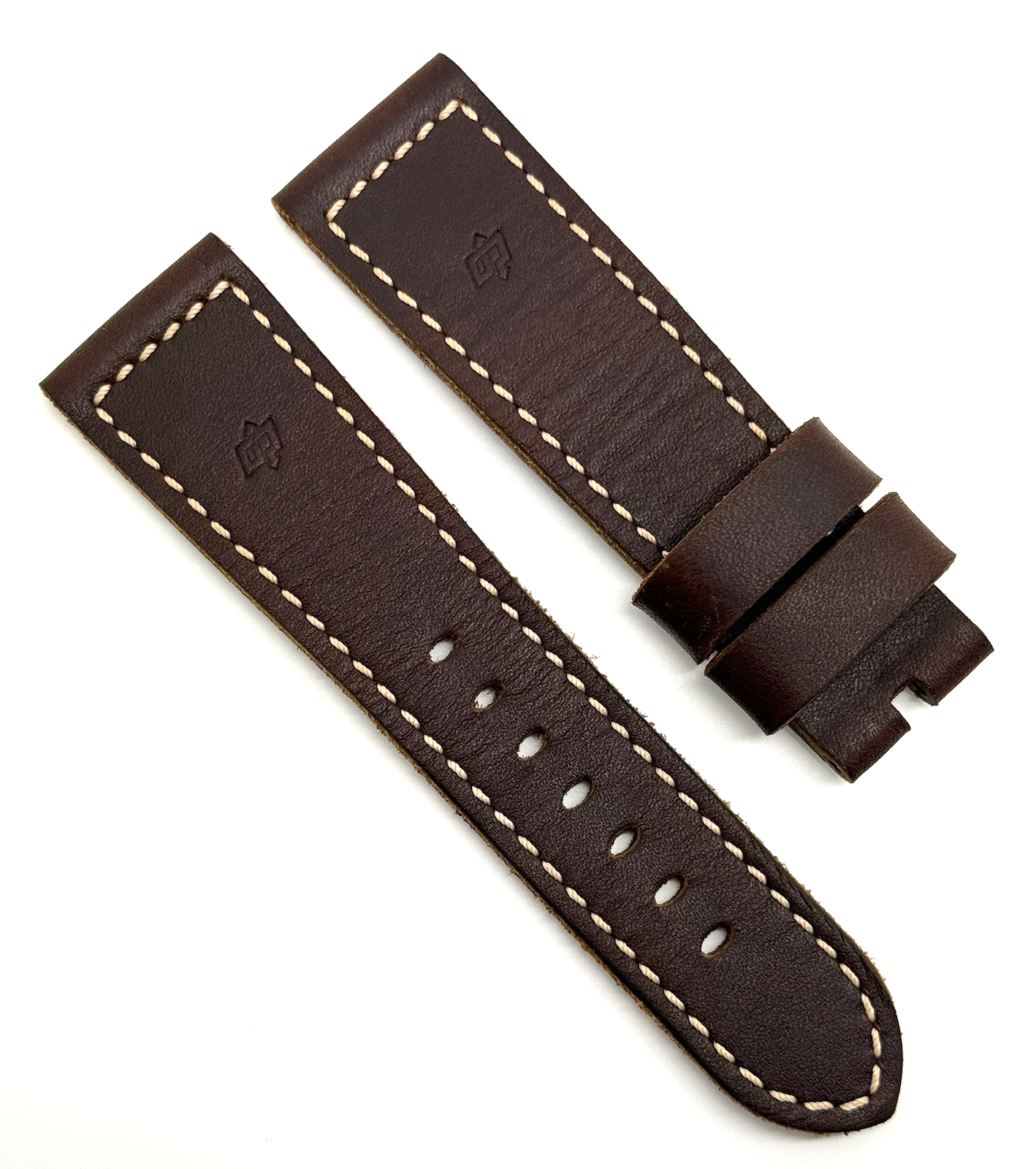 77.PANERAI用   26mm-22mm Authentic Officine Panerai 26mm x 22mm Brown Calfskin
