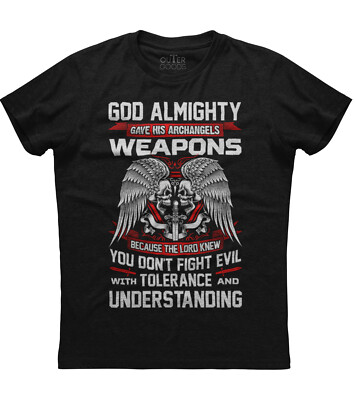 God Almighty Gave His Arch Angels Weapons New Men's Shirt 2nd Amendment AR15 Tee