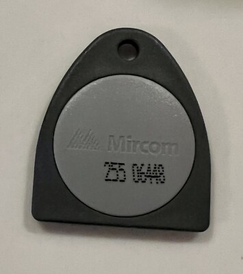 Mircom Door Access Single Key Fob Tag Gray 125kHz KT-MIR-0-0- Individual Unit!