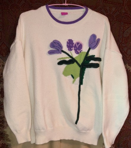 machatt forme pullover flower ブラック machatt forme pullover flower ブラック