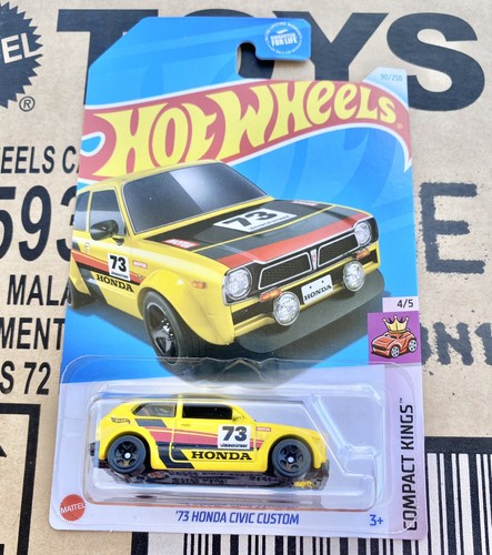 ミニカー Hotwheels 2025 73Honda Civic Custom STH Hot Wheels Super Treasure Hunt 73 Honda Civic Custom STH