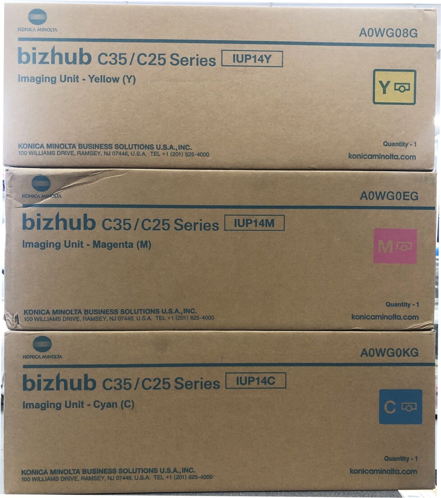 GENUINE KONICA MINOLTA Bizhub C25 C35 IMAGING UNIT SET IUP14 GENUINE KONICA MINOLTA Bizhub C25 C35 IMAGING UNIT SET IUP14