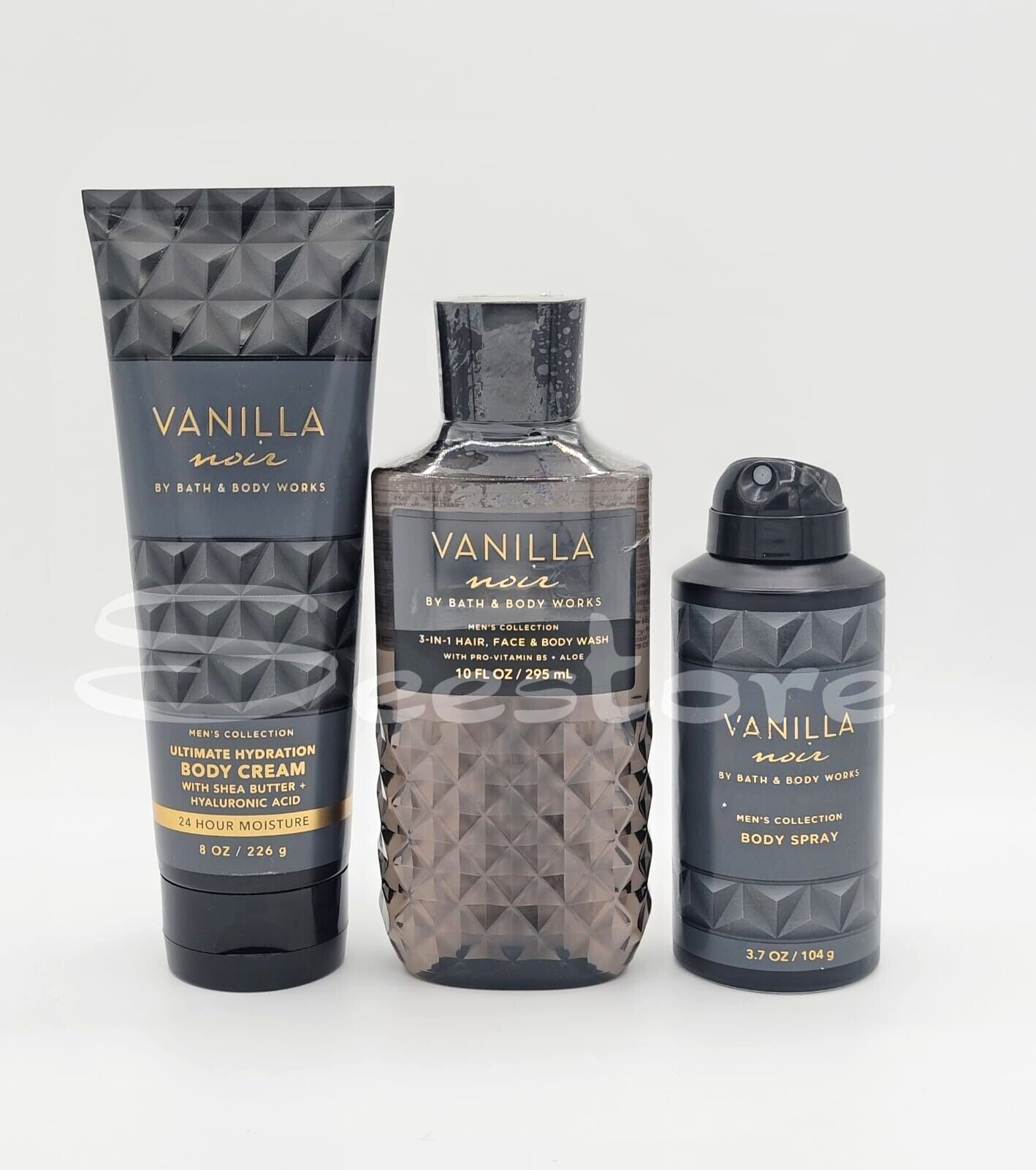 【新品】Vanilla Noir ボディクリーム 3本セット　バニラ Amazon.com : Bath & Body Works Vanilla Noir Men's 3-in-1