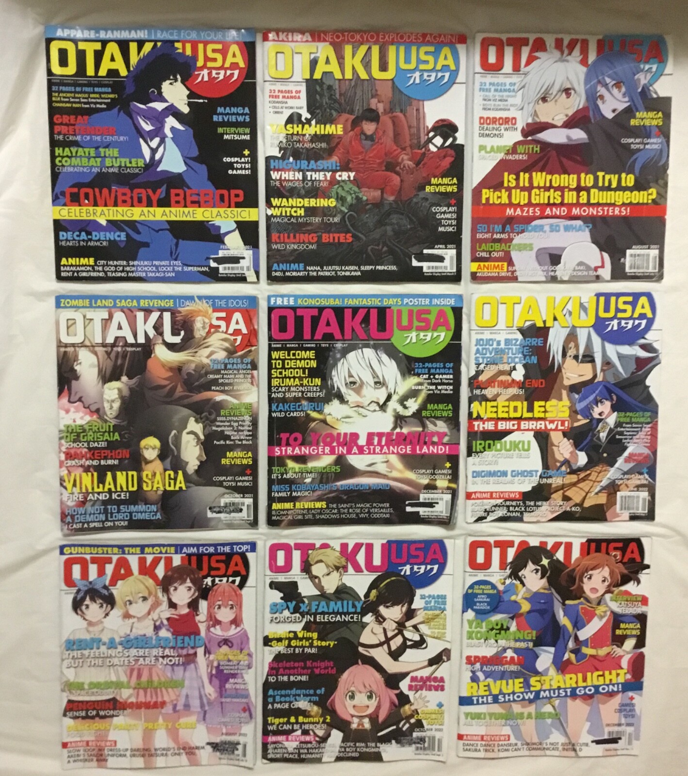 芸能人 愛用の通販 Anime 9 Of Lot Magazines USA Otaku Manga 2022 2021, Of Mix その他