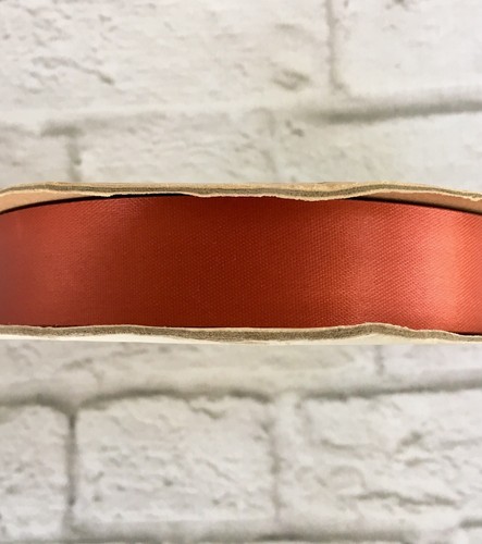 Water Repellent Ribbon Fused Edge Acetate 100 Yard Spool Rust Brown Made In USA