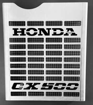 Honda Cafe Racer  CX500 - Custom Designed Radiator Cover !  MADE USA, Aluminum
