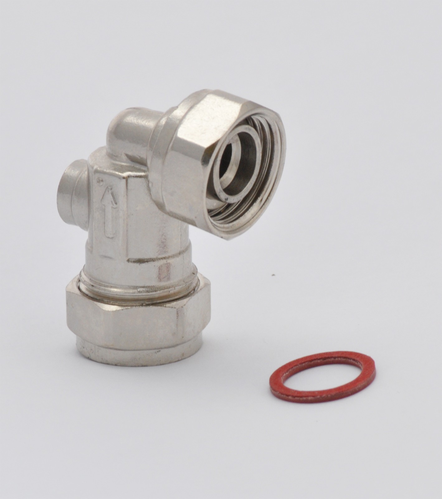 15MM X 1/2" Angled Service Valve Isolating Valve Chrome Includes 1/2
