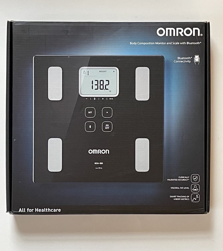 OMRON BCM500 BODY COMPOSITION MONITOR AND SCALE W/