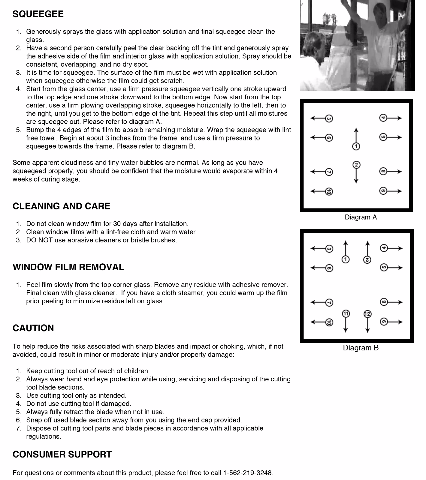 SunJoy Black Home Commercial Solar UV Window Tinting Film Light Tint to Privacy