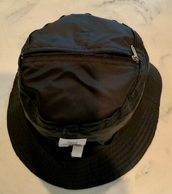 EA Emporio Armani GA Black Pockhat Hat Sz 58 Italy Unisex