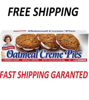 Little Debbie Oatmeal Creme Pies, 12 Individually Wrapped creme pies, 16.2 Ounce