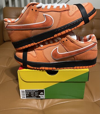 Size 9.5 - Nike Dunk Low SB x Concepts Orange Lobster FD8776-800