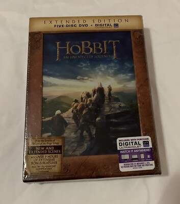 The Hobbit An Unexpected Journey DVD, 2013, 5-Disc Set, Extended Edition