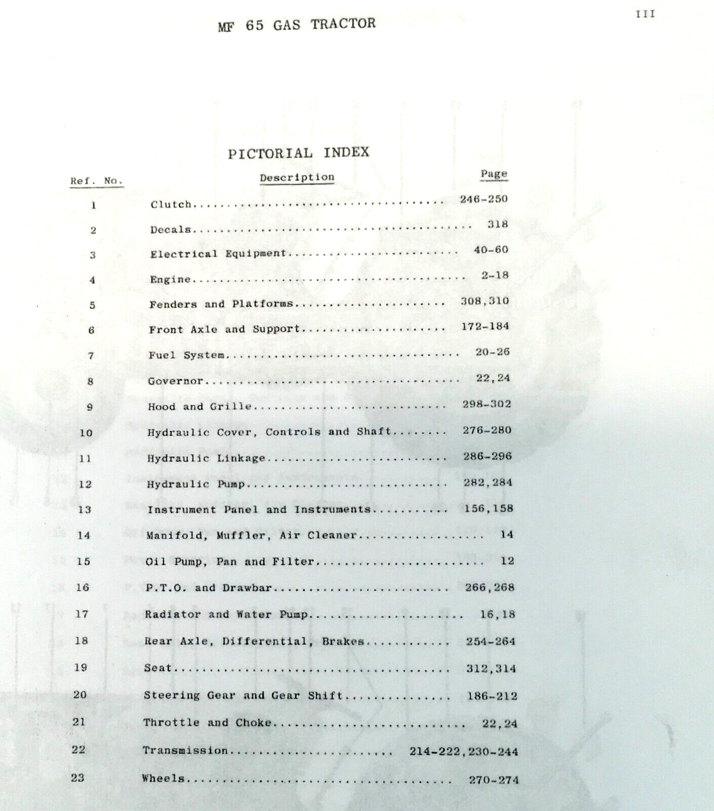 Set Massey Ferguson 65 Tractor Service Parts Catalog Operators Manual Shop Book