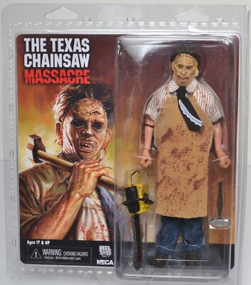 Leatherface Texas Chainsaw Massacre 8'' RETRO CLOTHED Action Figure NECA NEW 