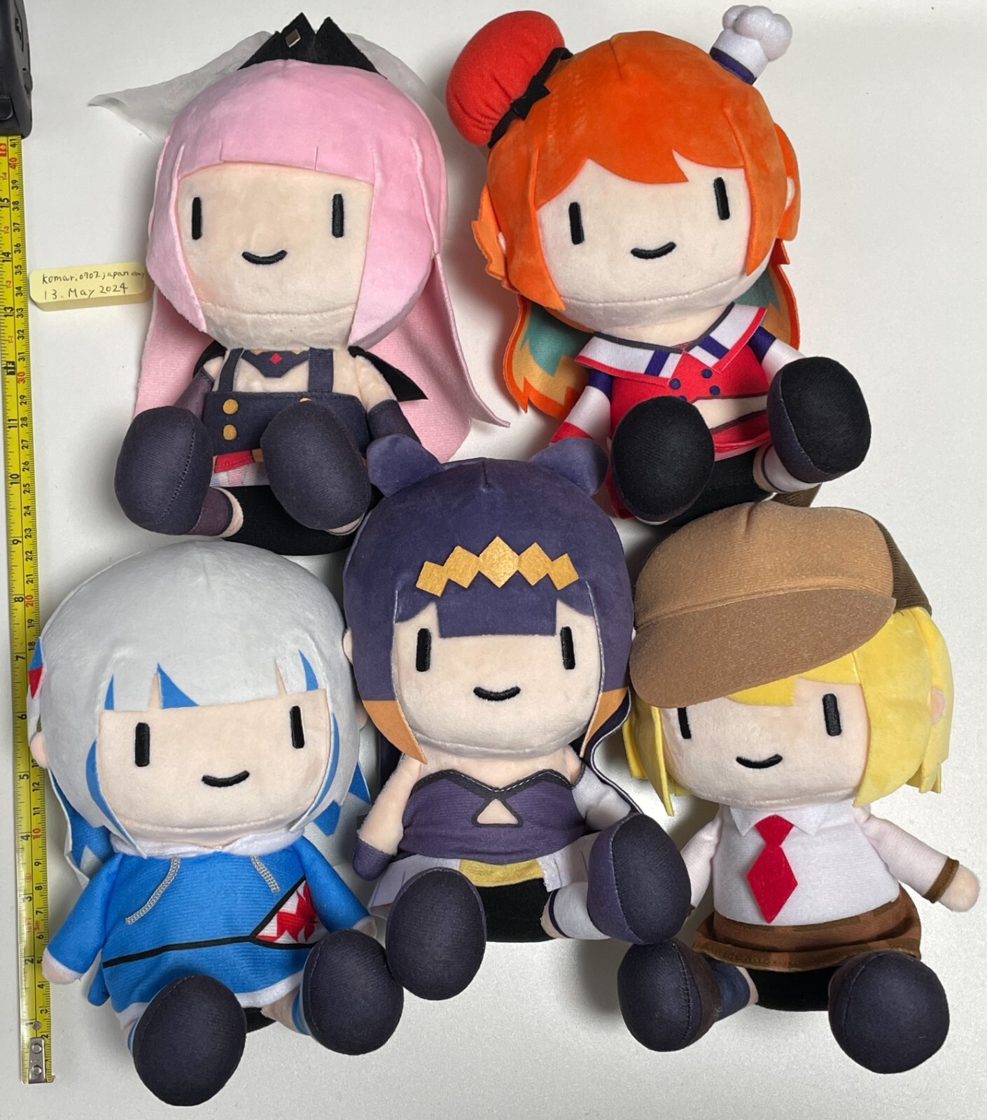 Hololive English Myth 2nd Anniversary Smol Plush Doll Set of Hololive English Myth 2nd Anniversary Smol Plush Doll Set of
