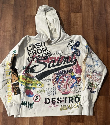 【Takashi】 Saint Michael Takashi Murakami Chaos Hooded Sweatshirt Men's