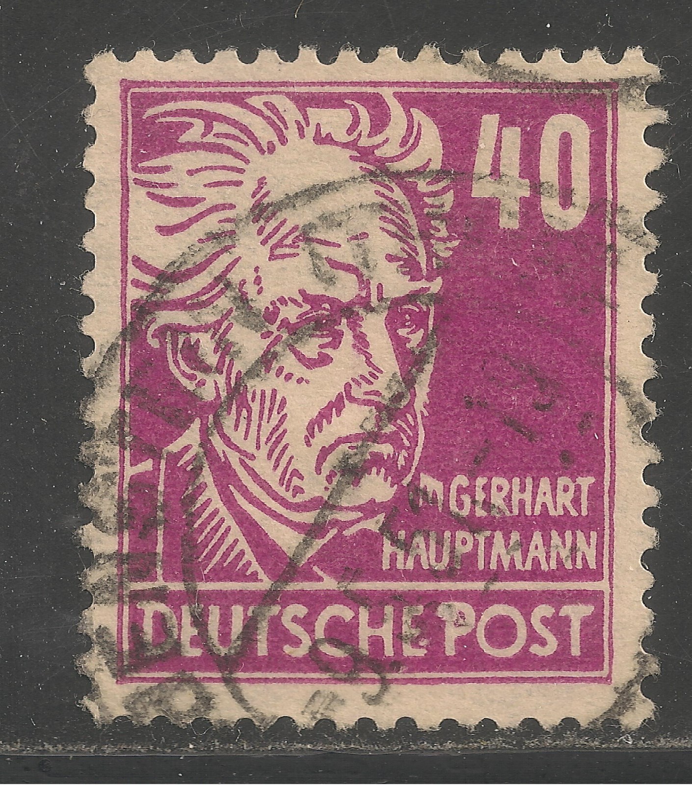 German Democractic Republic #10N40 (OS2) VF USED - 1948 40pf