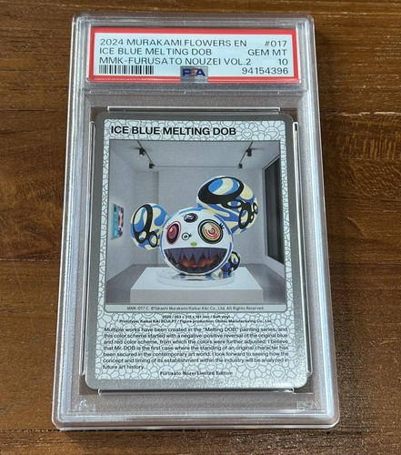 PSA10 Takashi Murakami Flowers English Ice Blue Melting Dob