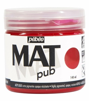 Mat Pub 140ml Red Magenta