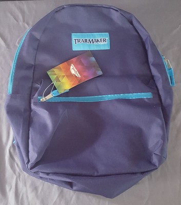 Trailmaker Classic 17 Inch Backpack  Navy and Teal 
