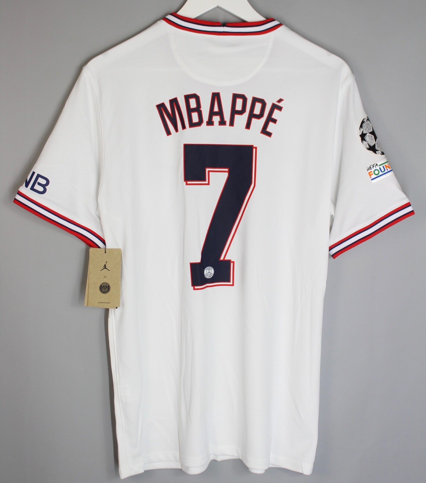 パリ・サンジェルマン MBAPPÉ 7 シャツ 2019-20 Paris Saint-Germain Fourth Shirt Mbappe #7 - 9/10 - (XL)