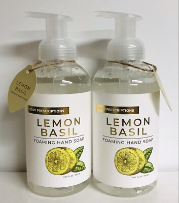 2-Pack Body Prescriptions ~ Lemon Basil Foaming Hand Soap 19.95 fl oz Each