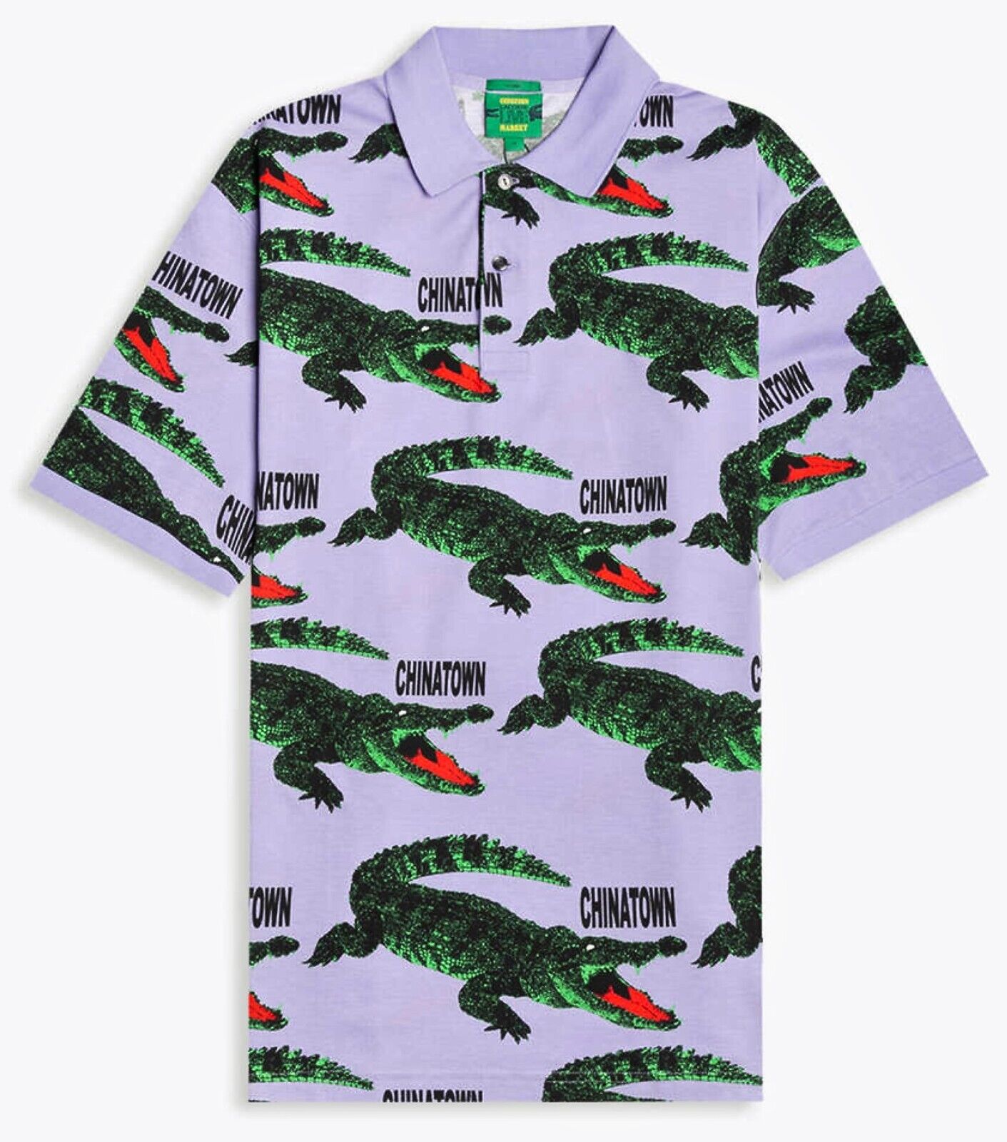 LACOSTE LIVE x CHINATOWN MARKET CTM GATOR LOOSE FIT POLO LACOSTE LIVE x CHINATOWN MARKET CTM GATOR LOOSE FIT POLO
