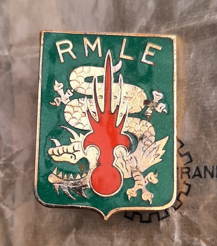 Insigne Rmle Ã©Mail Dragon Indochine LÃGion ÃTrangÃRe Retirage Sans R  Ffl Badge