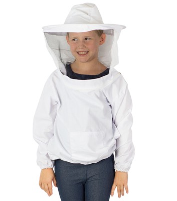 VIVO Beekeeping Youth Large Bee Keeping Suit, Jacket, Pull Over, Smock with Veil