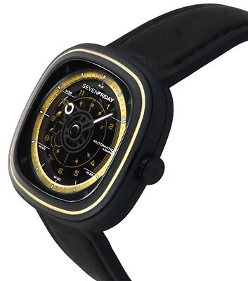 Pre-owned Sevenfriday T Series Black Dial Automatic Casual Men's Watch T2/06