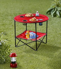 Portable Folding Picnic Table with Bench Storage for 