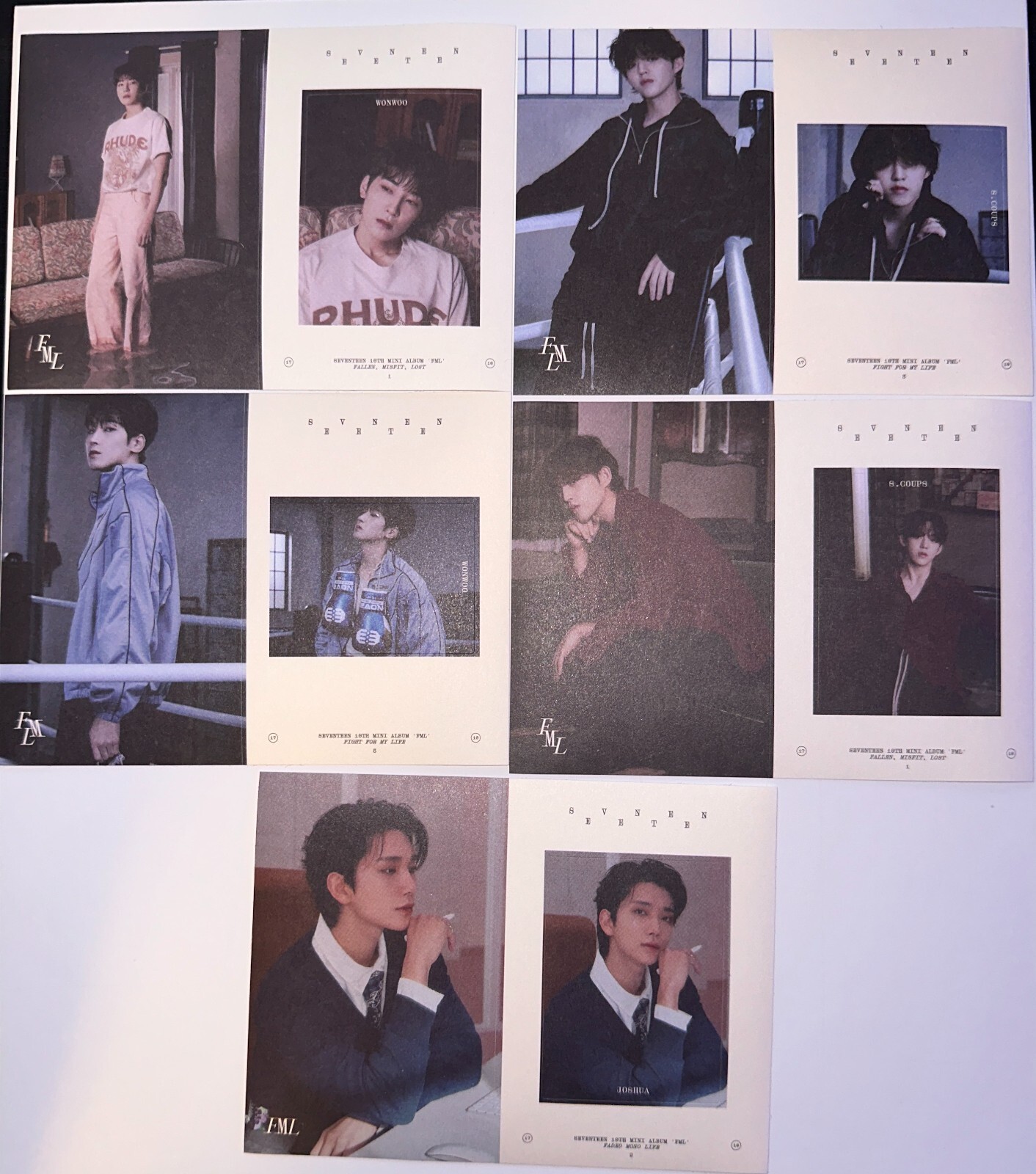 Seventeen FML Stickers S COUPS, JOSHUA, WONWOO | eBay