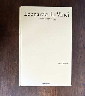Leonardo da Vinci Sketches and Drawings Table Book By Frank Zollner