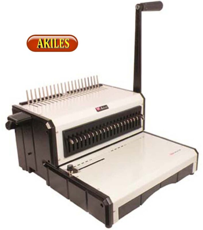 Akiles Alphabind-cm Comb Binding Machine & Punch 12-inch [new]