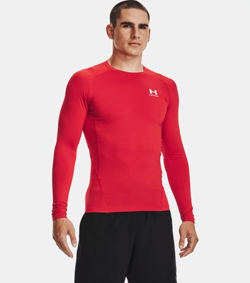 

Футболка Under Armour HeatGear Armor LS Training Мужская красная/белая, Красный, Under Armour HeatGear Armour LS Training T-Shirt