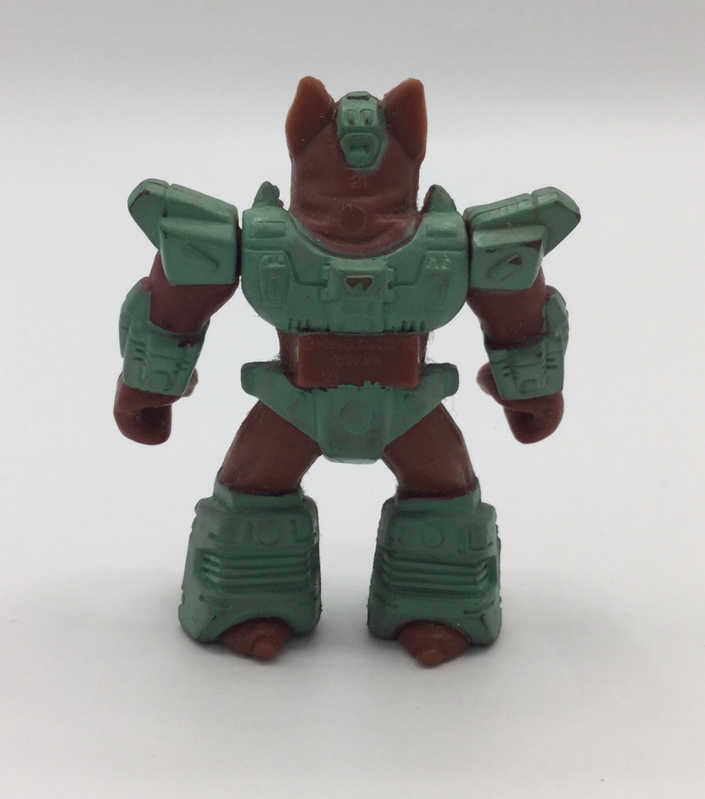Battle Beasts #21 Danger Dog w Rub (Wood).  Vintage Hasbro Takara Beast