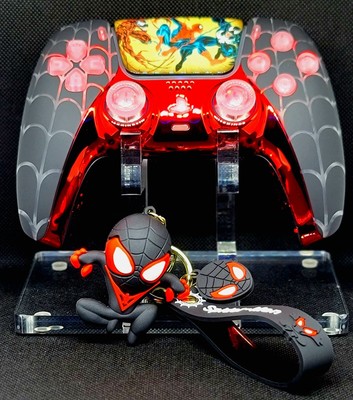  Exclusive  PS5 One Of One(Venom vs SpiderMan)   With LED Kit,Case,Grips 