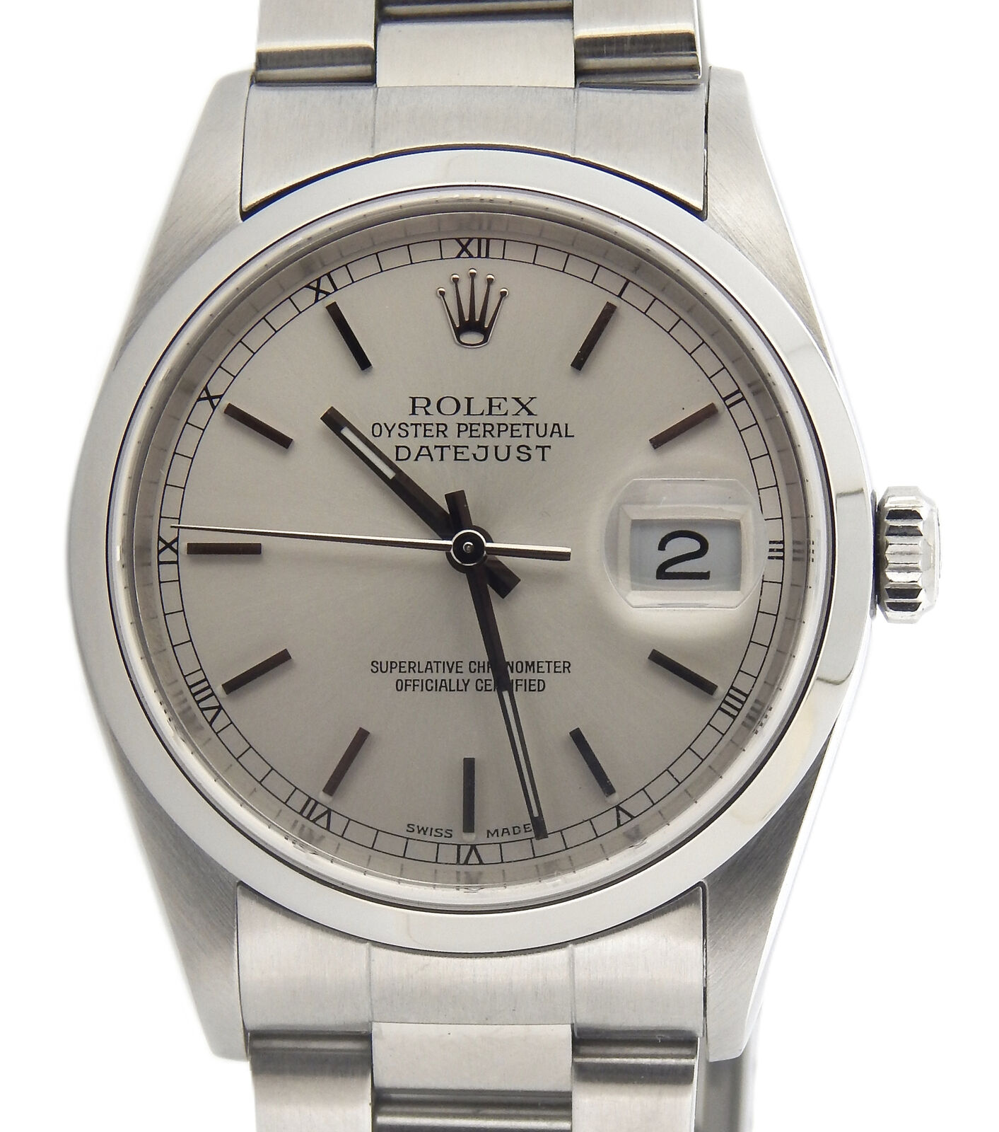 Rolex Datejust 16200 Mens Stainless Steel Watch w/Oyster Rolex Datejust 16200 Mens Stainless Steel Watch w/Oyster