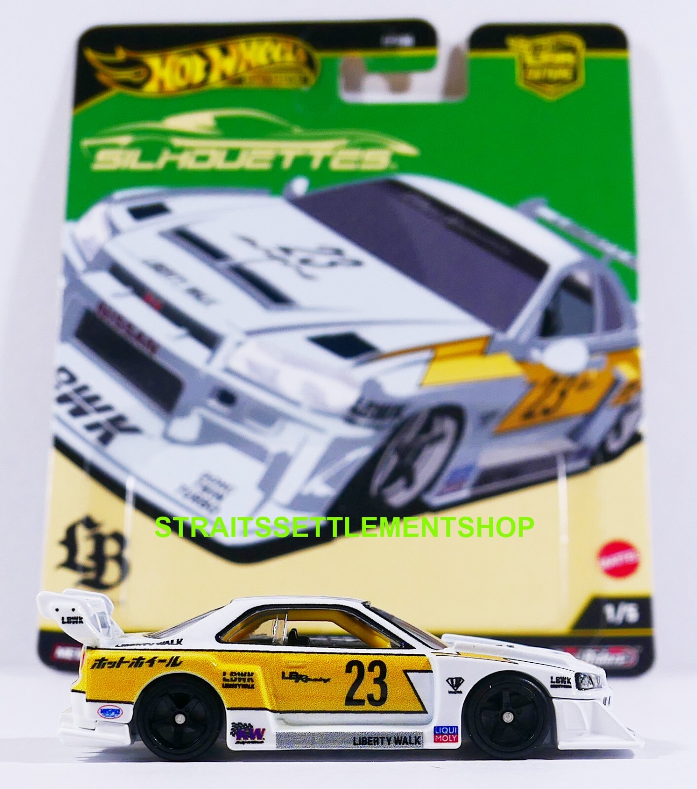 ミニカー LB-ER34 SuperSilhouette SKYLINE Mini GT 1:64 Nissan LB-ER34 Super Silhouette SKYLINE Black