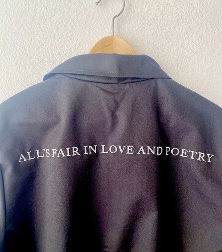 Pre-owned Taylor Swift Tortured Poets Department Jacket Small (in Hand‼️) In Black