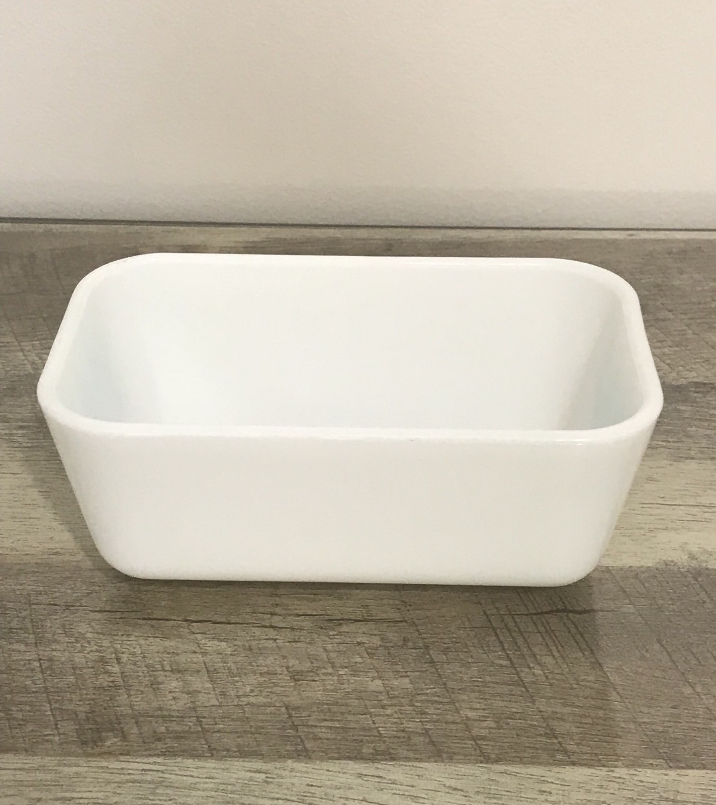 Vtg Pyrex 1 1/2 pt Amish butterprint turquoise rooster Refrigerator Dish no lid