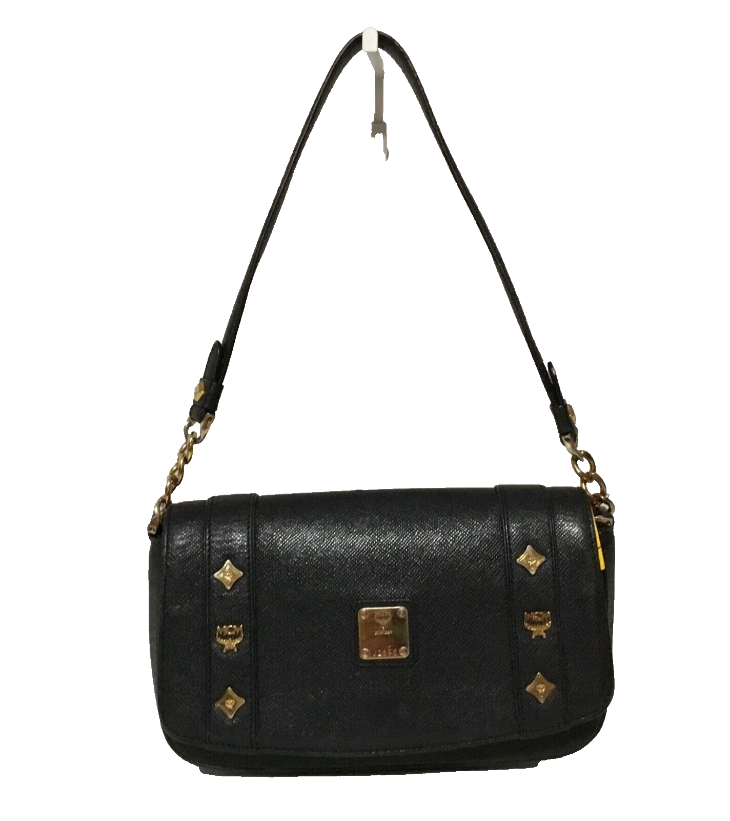 MCM ブラックレザー バッグ ゴールド金具 MCM Chain Shoulder Bag Leather Black Gold Used Authentic | eBay