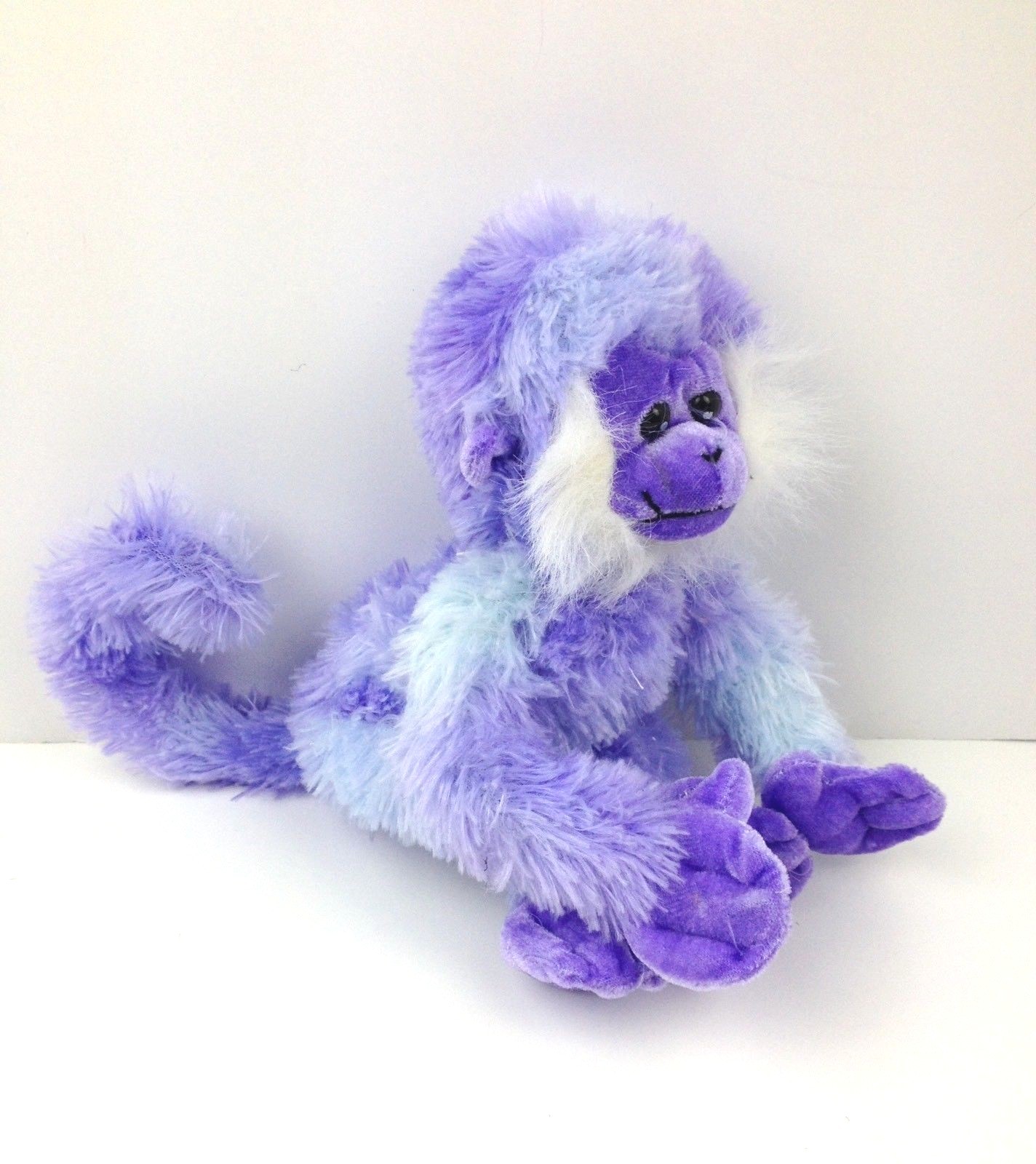 Ideal Toys Direct Purple Bendable Poseable Small Monkey Plush Stuffed Animal