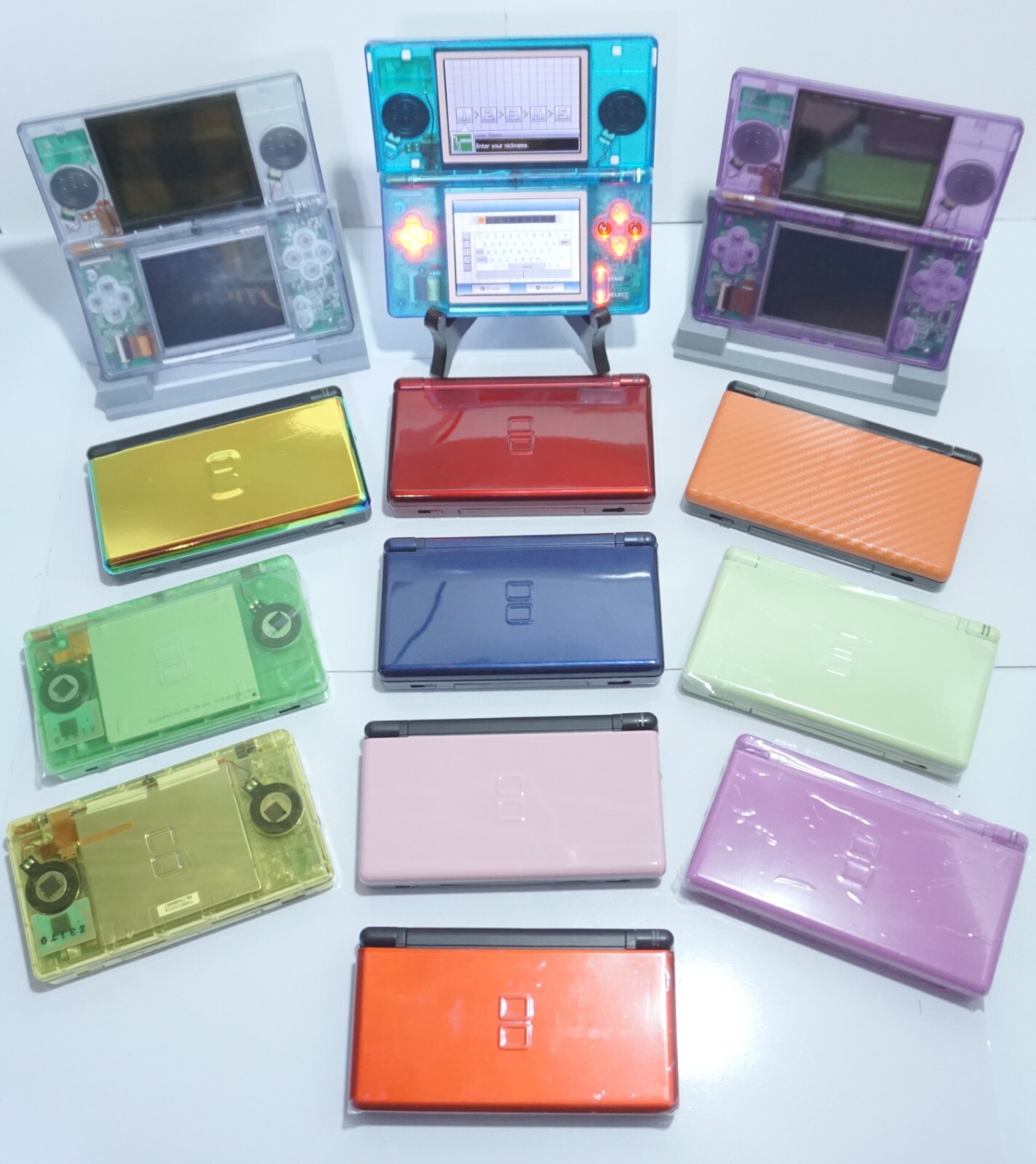 3DSとDS 60個セット Nintendo DS Lite Videogame Console Various Colors Reshelled