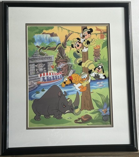 Disney - ディズニー　セリセル　Fab5 at ink&amp;paint Disney Fab Five Safari Surprise Animation Sericel Print w