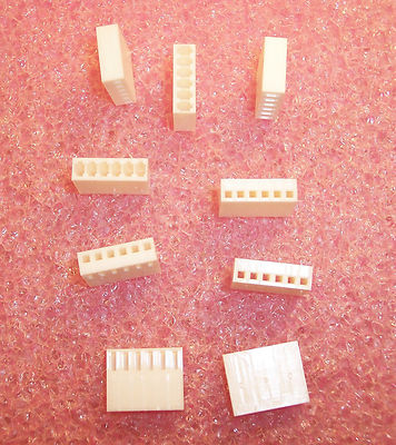QTY (100) 6 POSITION CRIMP HOUSING RECEPTACLES 2.54mm KK-100 22-01-2061 MOLEX